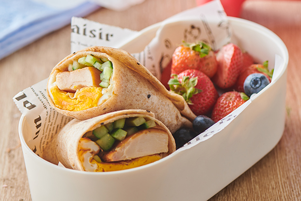 Chicken Breast and Cucumber Wrap