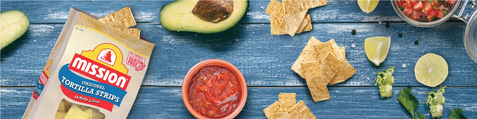 Mission Website Banner Products Page Corn Chips 1600X400px 230G Corn Chips 2