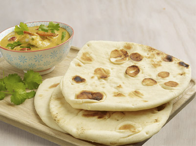 Quick Prawn Masala with Naan