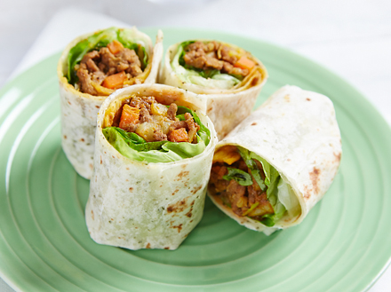 Curry Mutton Wrap