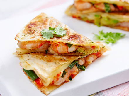 Umai Prawns Quesadilla