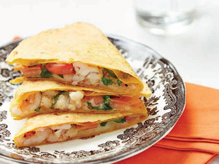 Cheesy Prawn Foldover (wrap)