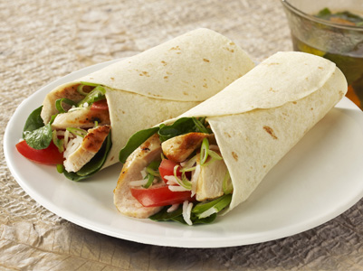 Chicken Rice Wraps