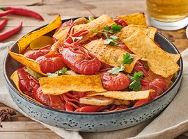 Spicy Crayfish with Corn Strips