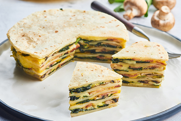 Cheese and Spinach Crepes