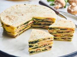 Cheese and Spinach Crepes