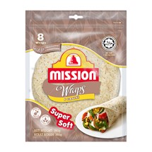 Mission Supersoft 6 Grain Wraps 8” 8ct