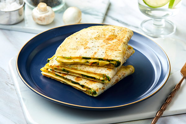 Mushroom Spinach Wrap