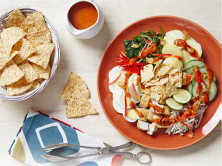 Tortilla Chip Gado Gado
